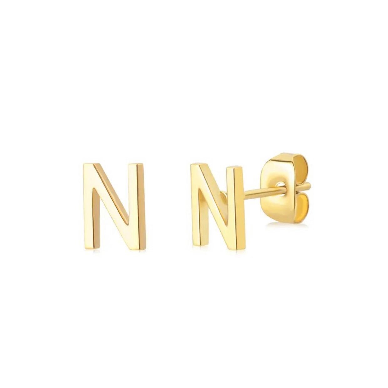 Initial Earrings - Luisa Luxe gold jewellery
