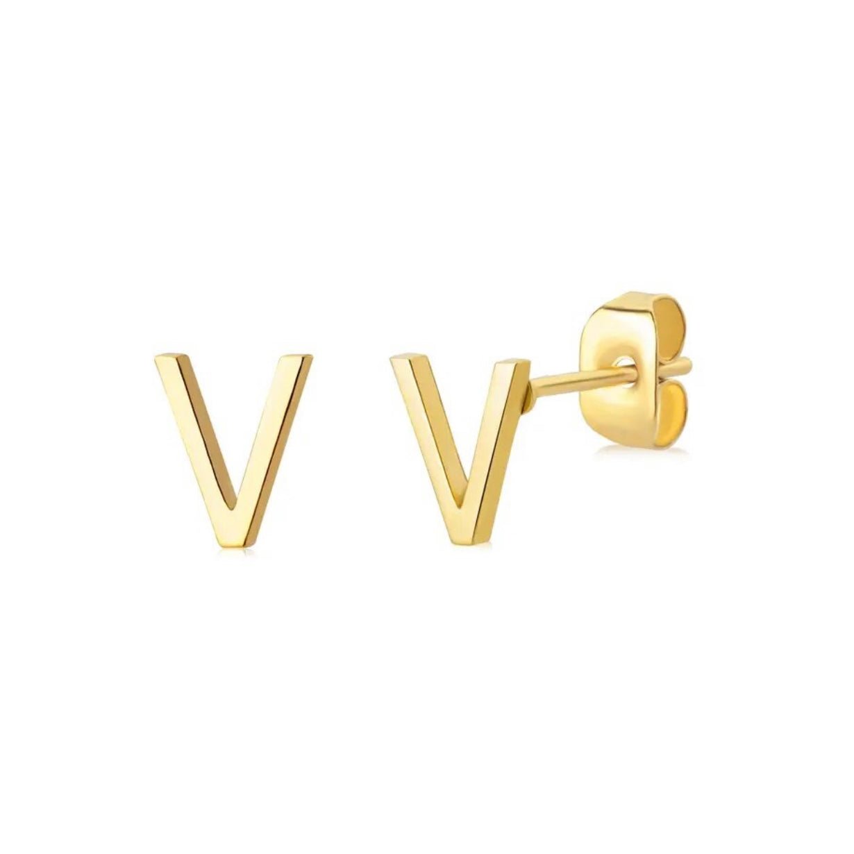 Initial Earrings - Luisa Luxe gold jewellery