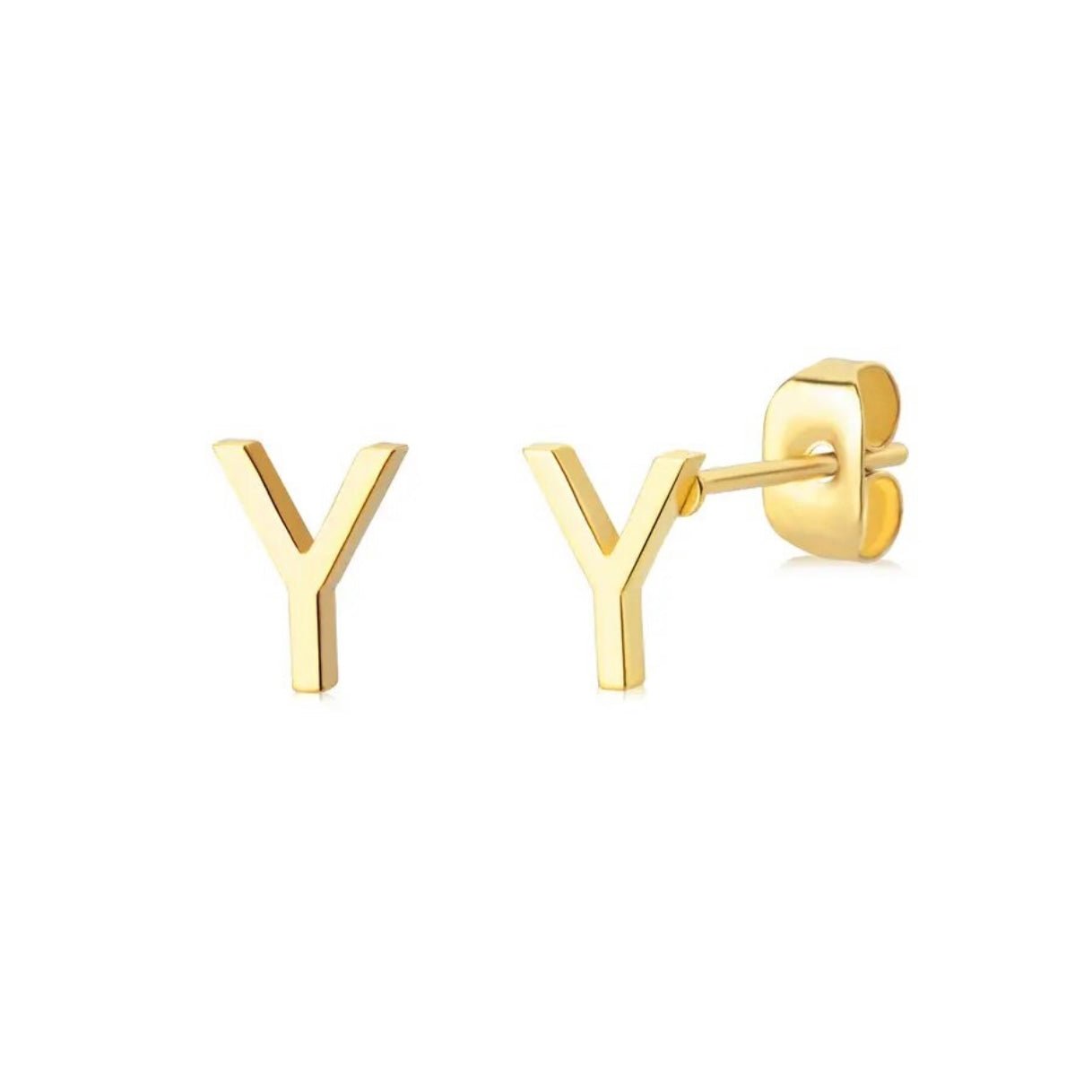 Initial Earrings - Luisa Luxe gold jewellery