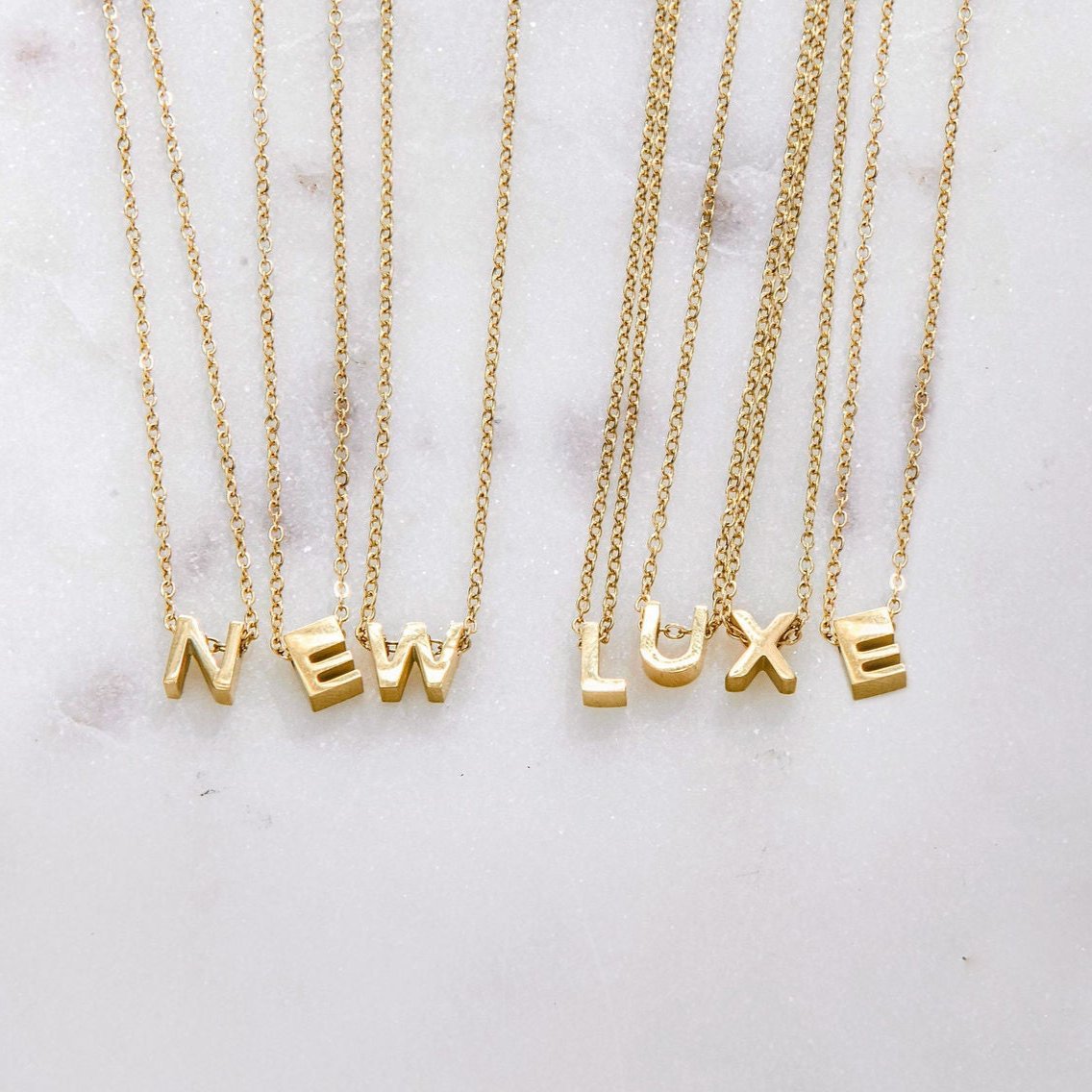 Initial Necklace - Luisa Luxe gold jewellery