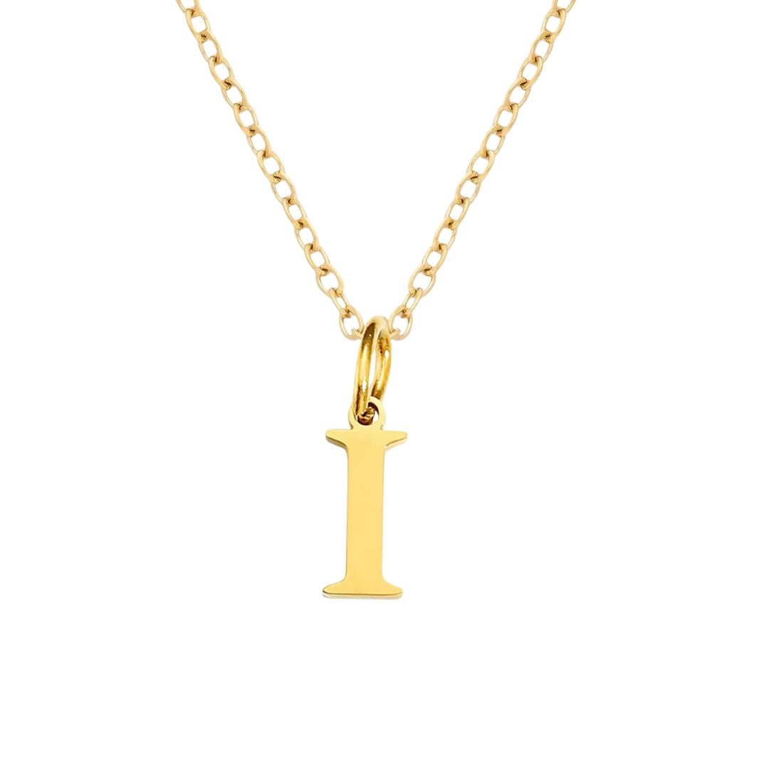 Initial Pendant Necklace - Luisa Luxe gold jewellery