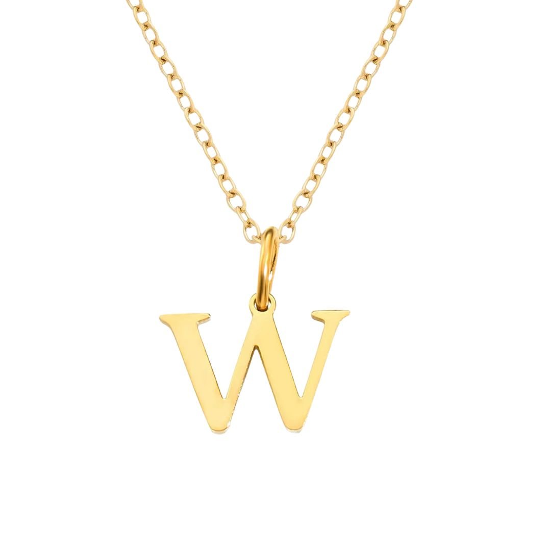 Initial Pendant Necklace - Luisa Luxe gold jewellery