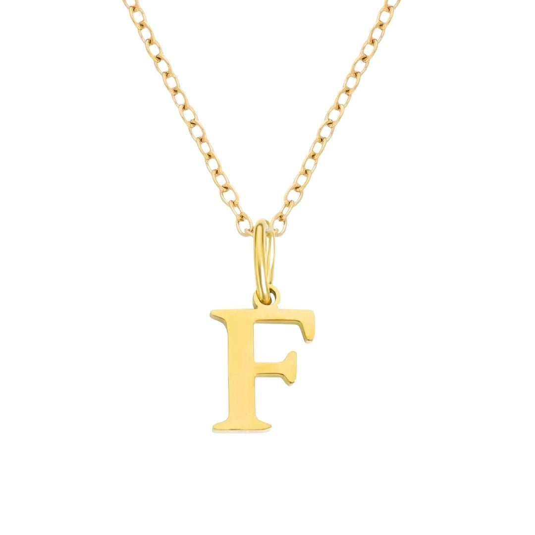 Initial Pendant Necklace - Luisa Luxe gold jewellery