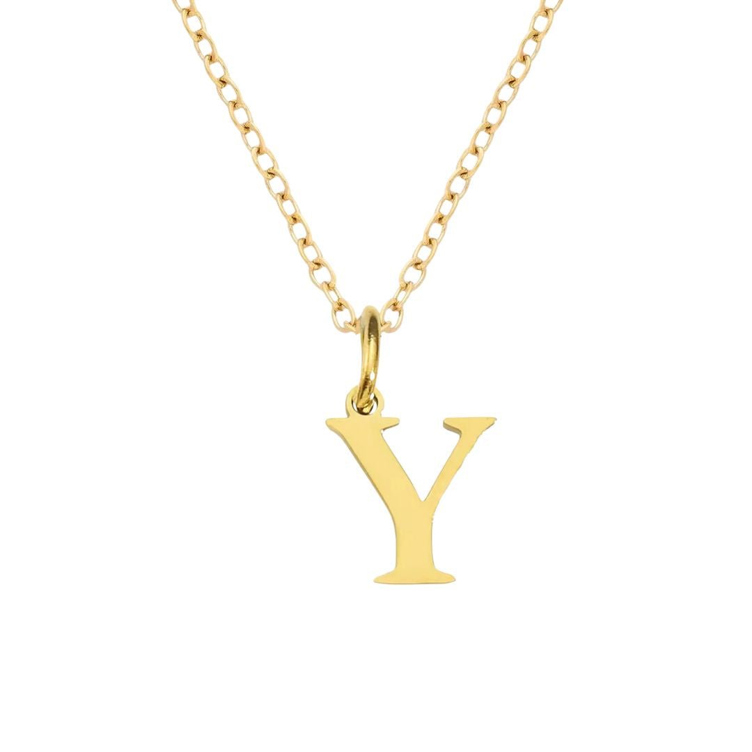 Initial Pendant Necklace - Luisa Luxe gold jewellery