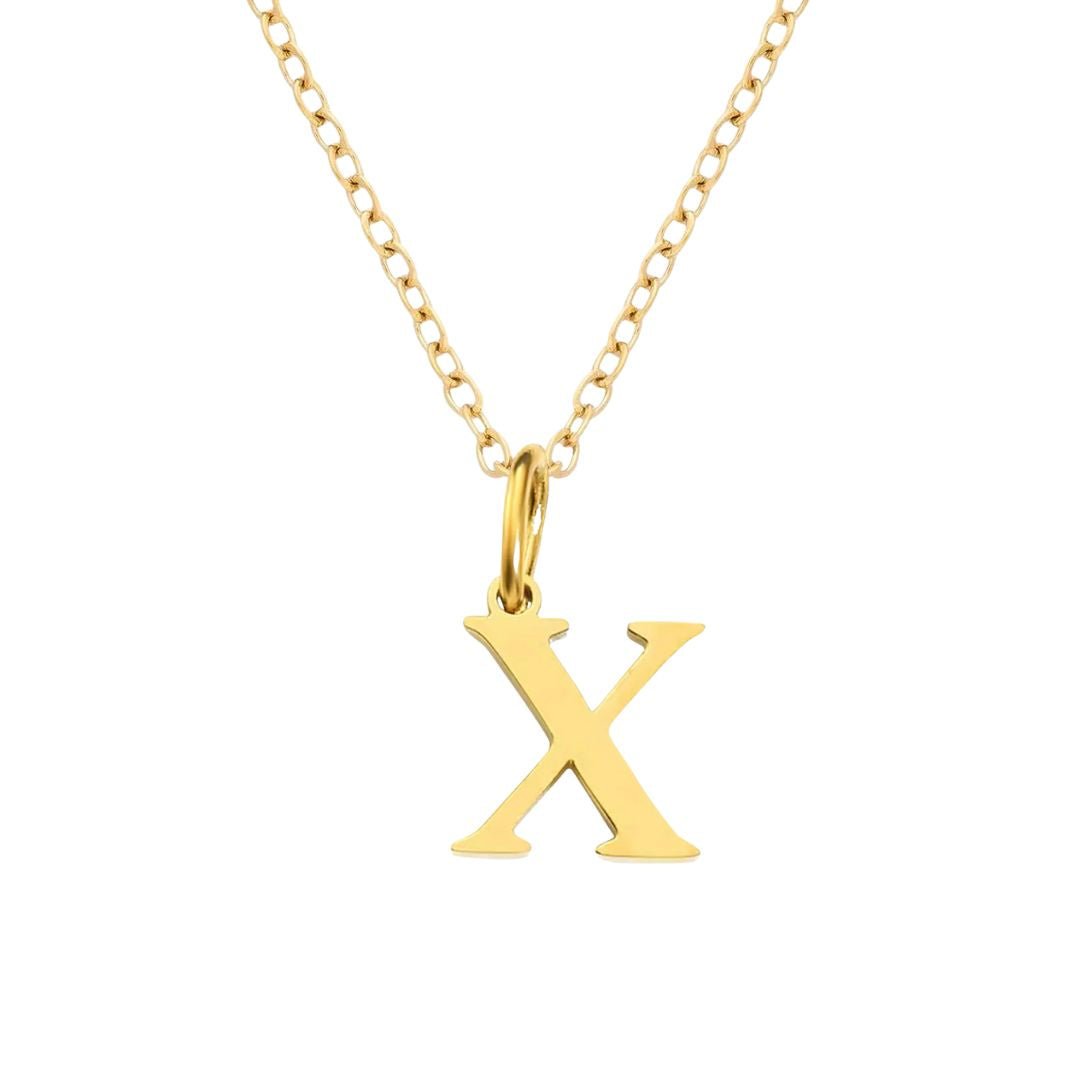 Initial Pendant Necklace - Luisa Luxe gold jewellery