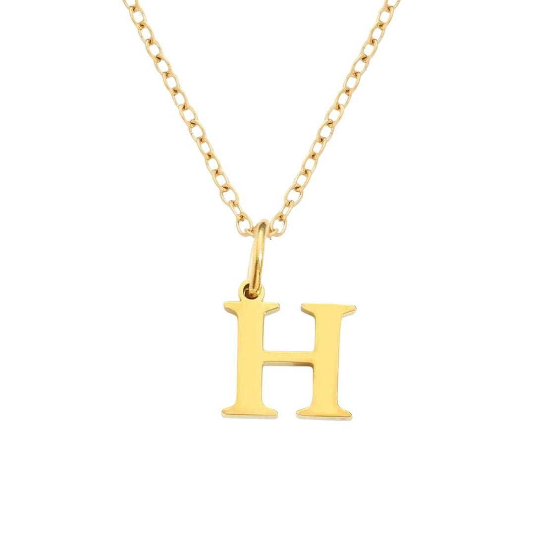 Initial Pendant Necklace - Luisa Luxe gold jewellery