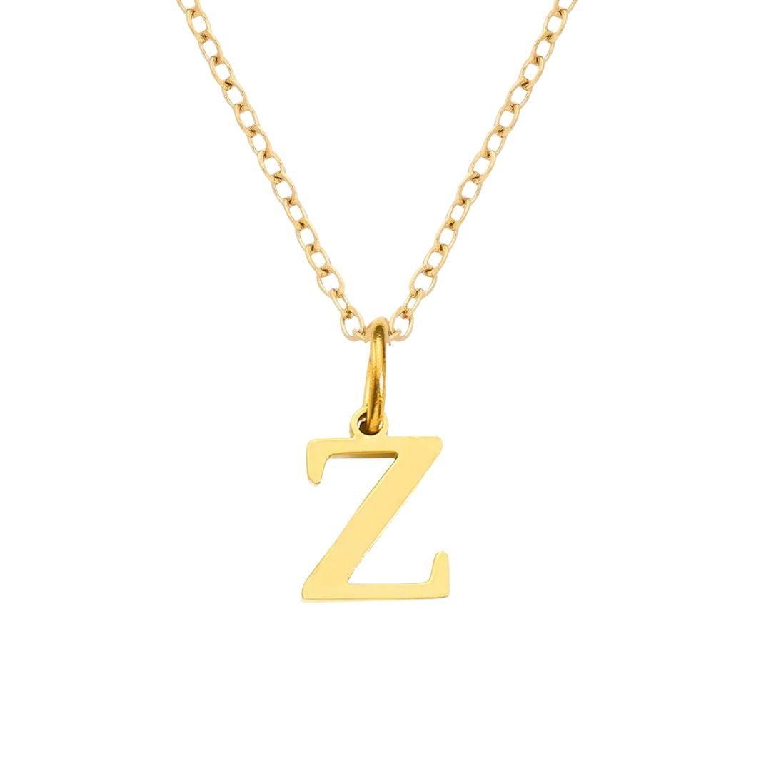 Initial Pendant Necklace - Luisa Luxe gold jewellery