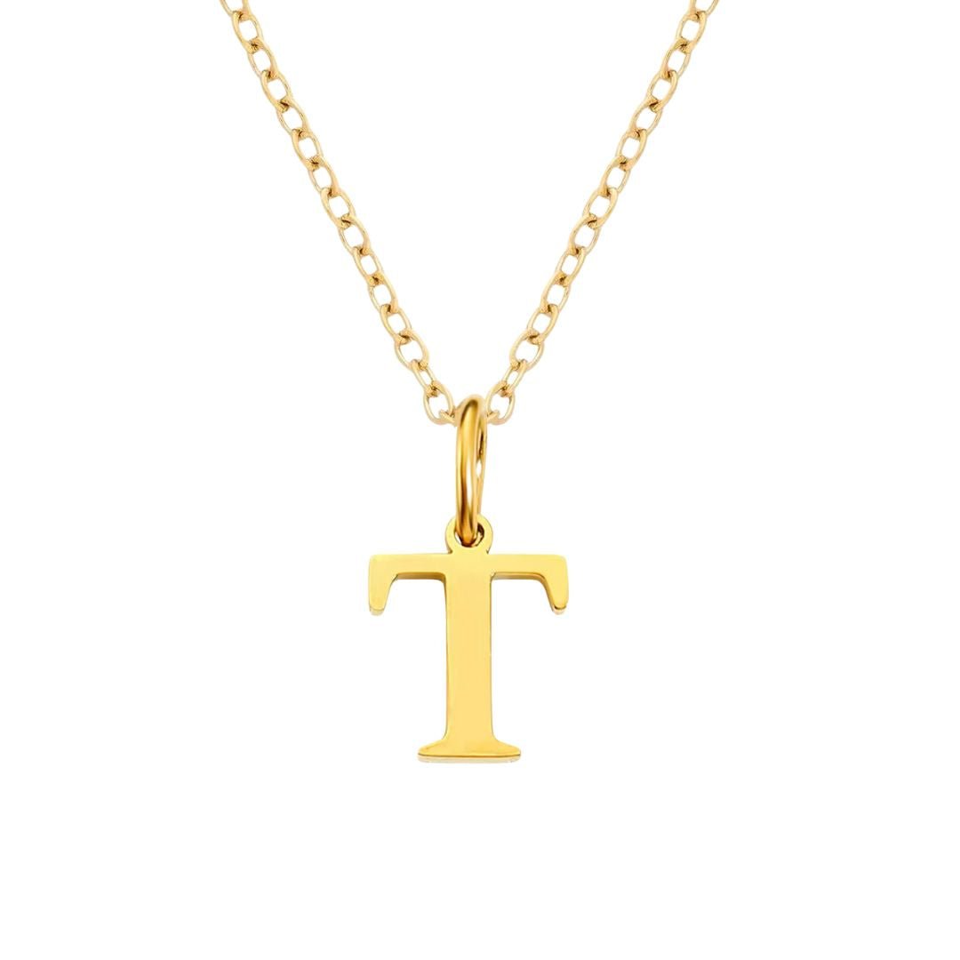 Initial Pendant Necklace - Luisa Luxe gold jewellery