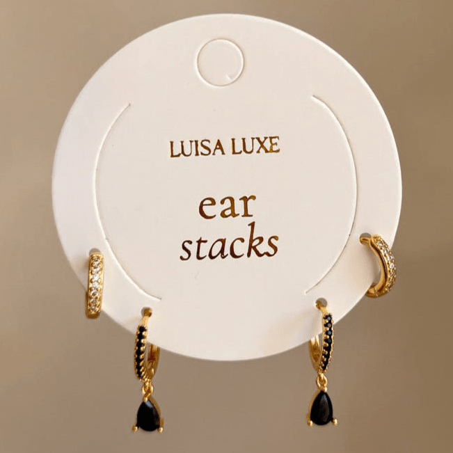 Jaz & Chey Earring Stack - Luisa Luxe gold jewellery