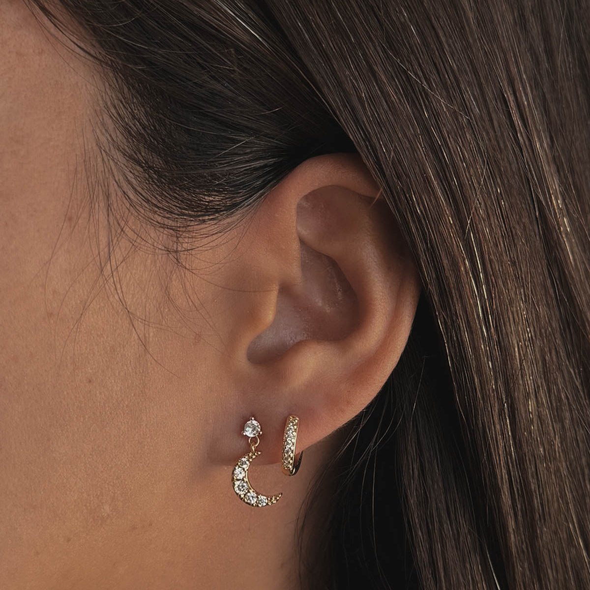 Lia & Chey Earring Stack - Luisa Luxe gold jewellery