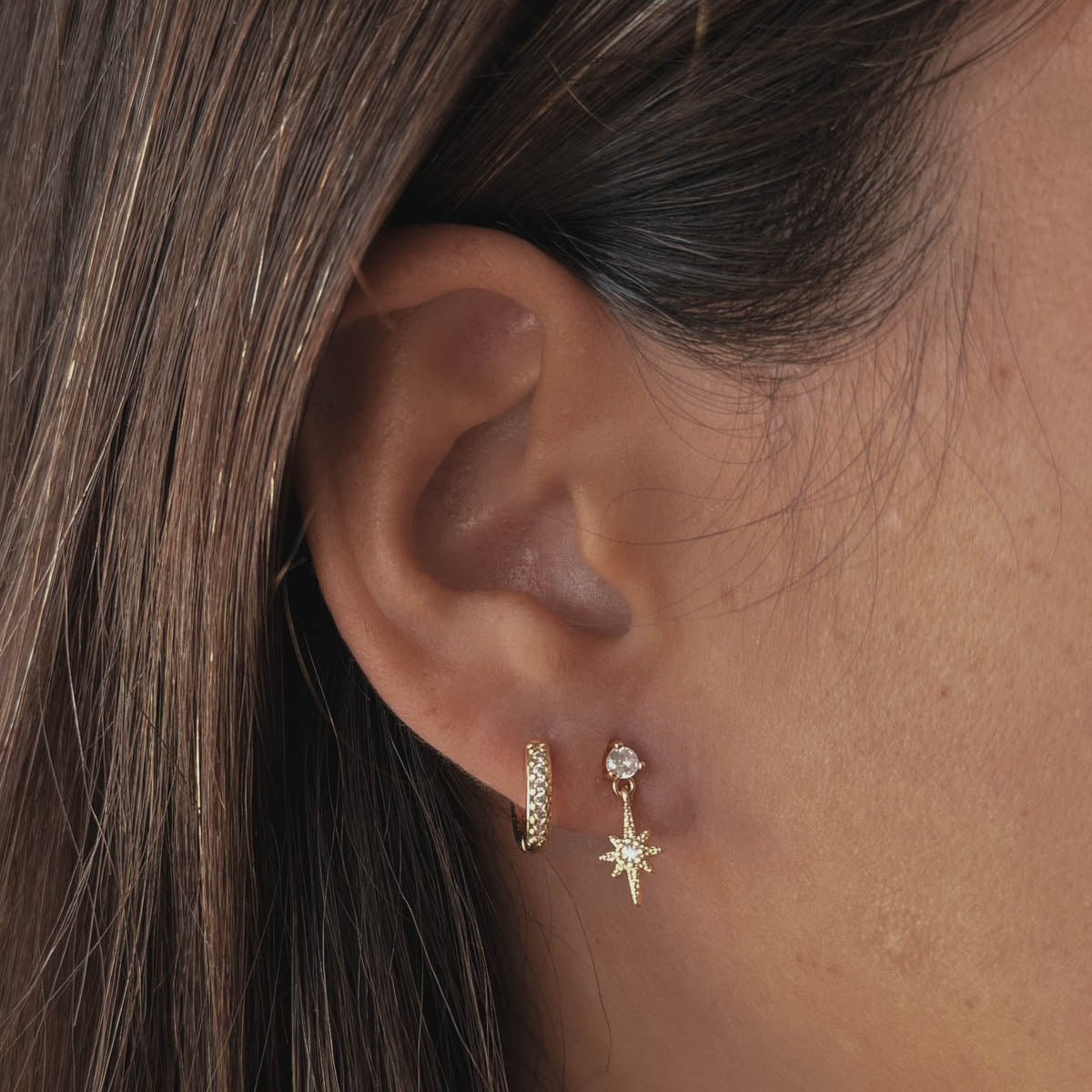 Lia & Chey Earring Stack - Luisa Luxe gold jewellery