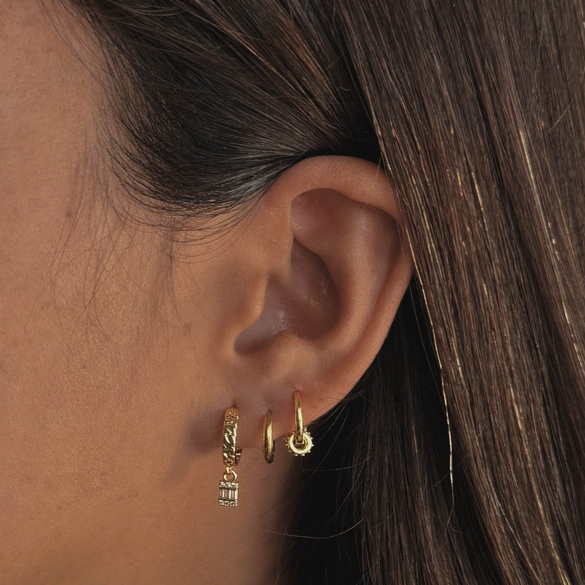 Liz, Dolly & Sara Earring Stack - Luisa Luxe gold jewellery