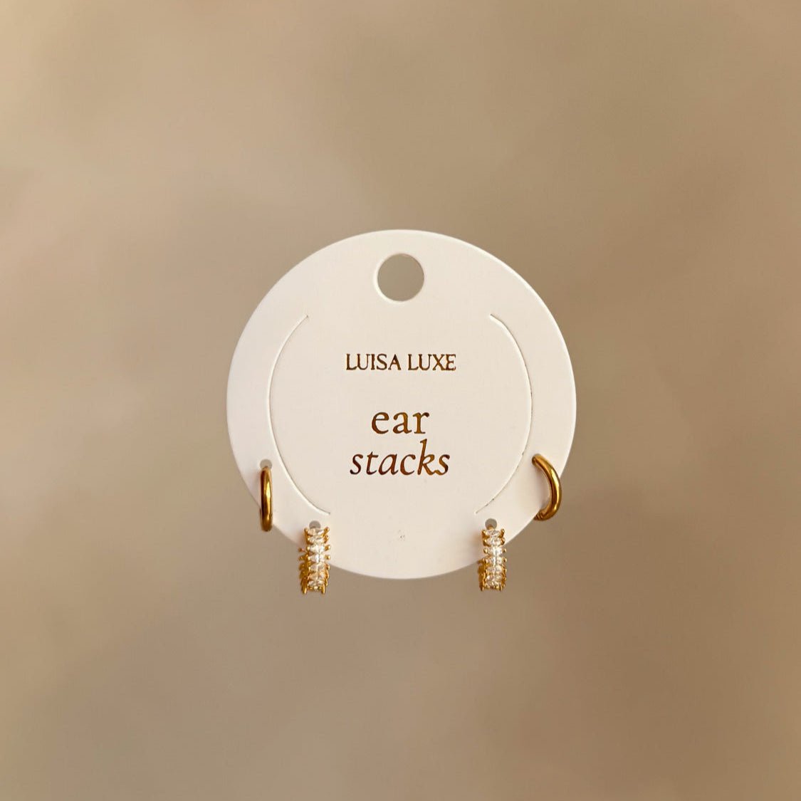 Lizzie & Dolly Earring Stack - Luisa Luxe gold jewellery
