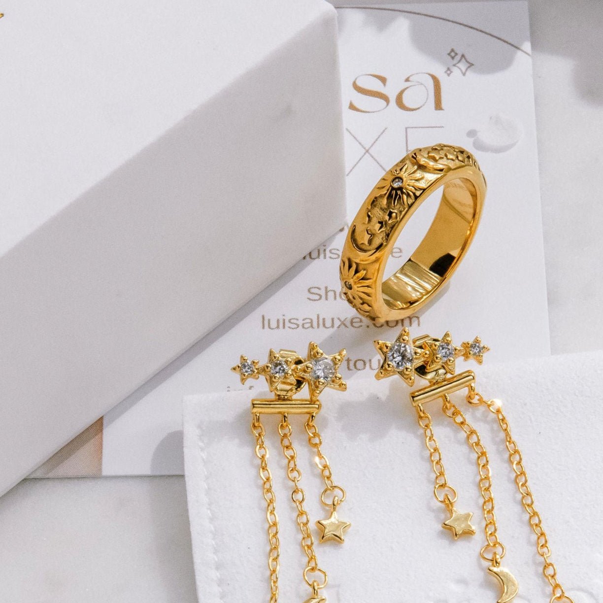 Midnight Ring - Luisa Luxe gold jewellery