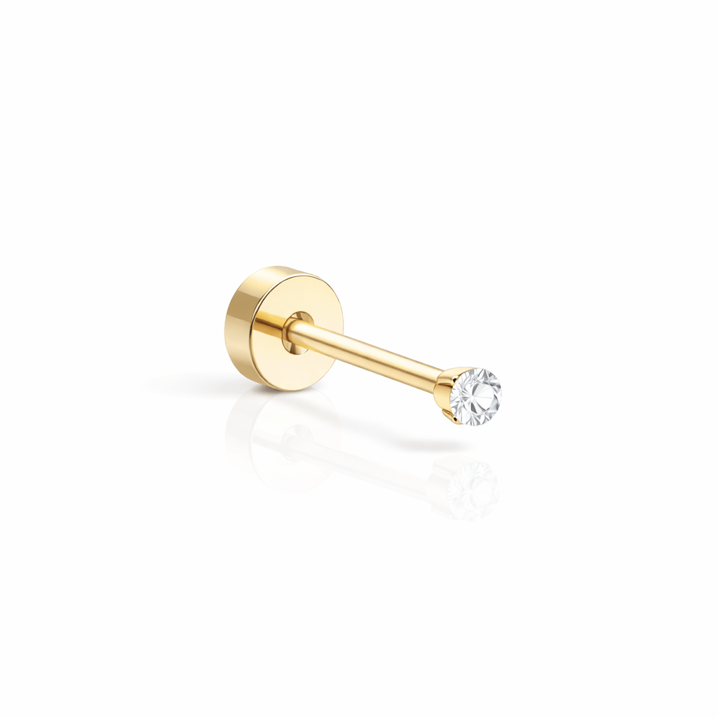 Mika Mini Flatback Earring - Luisa Luxe gold jewellery
