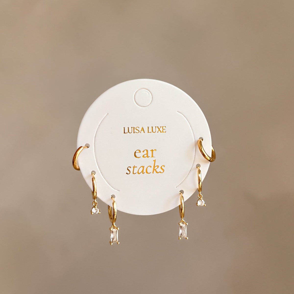 Olive, Aria & Dolly Earring Stack - Luisa Luxe gold jewellery