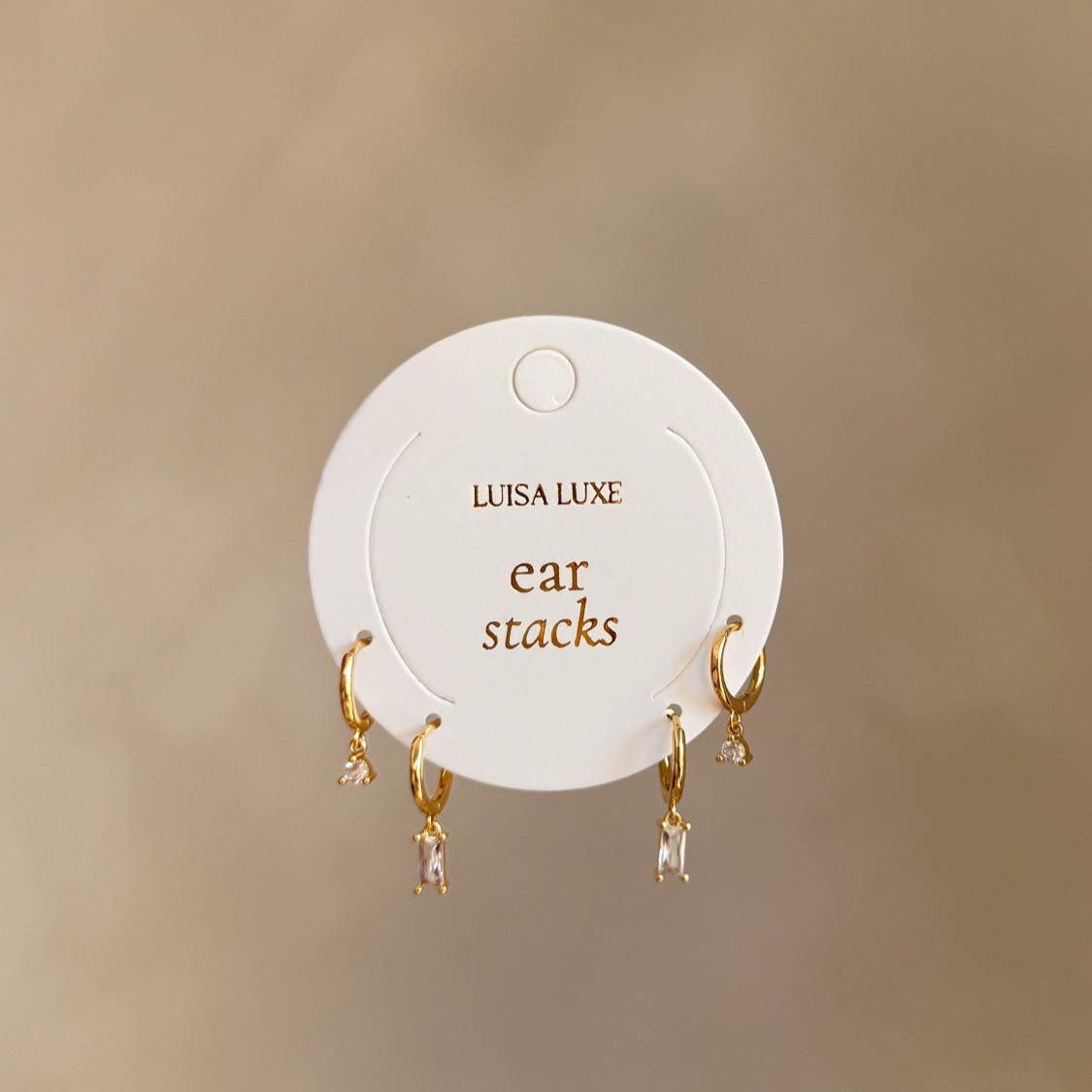 Olive & Aria Earring Stack - Luisa Luxe gold jewellery