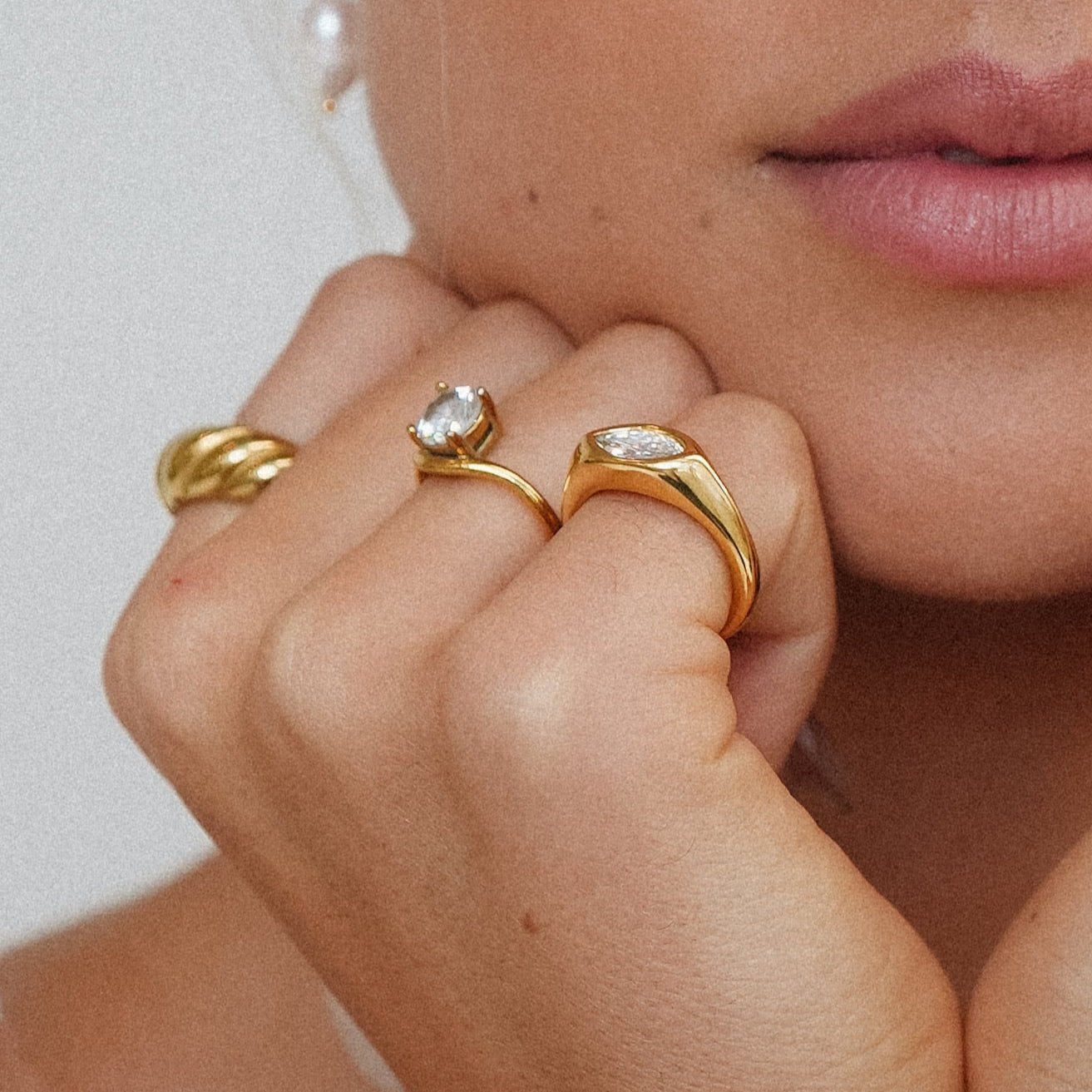 Olivia Ring - Luisa Luxe gold jewellery
