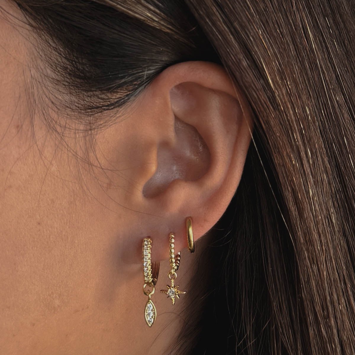 Petal, Alita & Dolly Earring Stack - Luisa Luxe gold jewellery