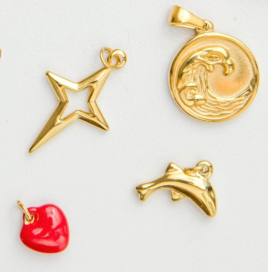 Red Heart Charm - Luisa Luxe gold jewellery