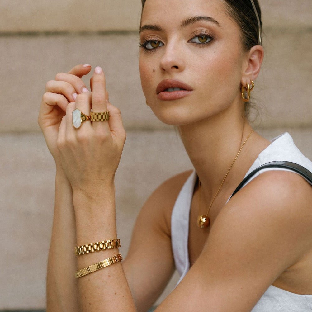 Roux Bangle - Luisa Luxe gold jewellery