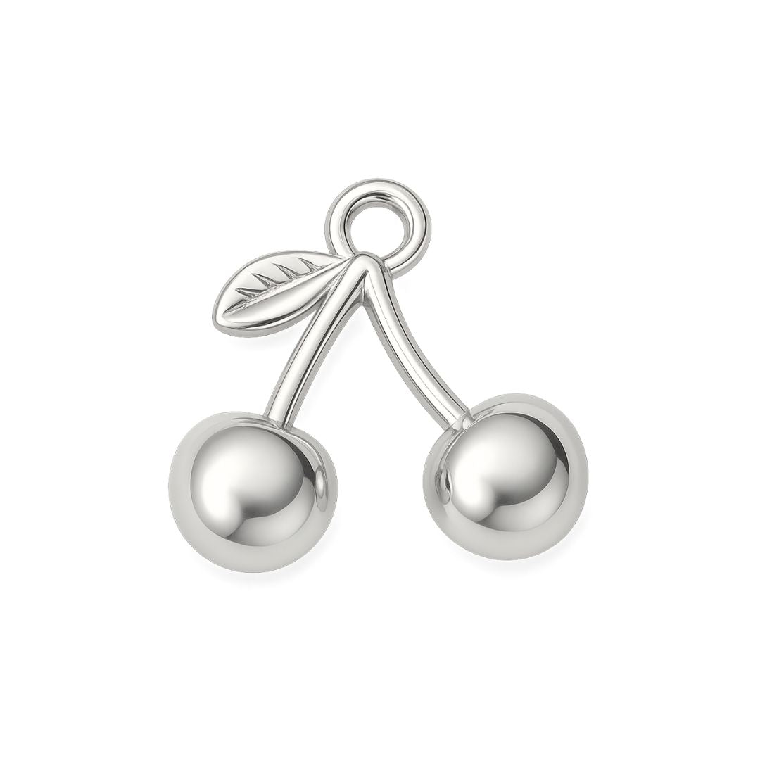 Silver Cherry Charm - Luisa Luxe gold jewellery