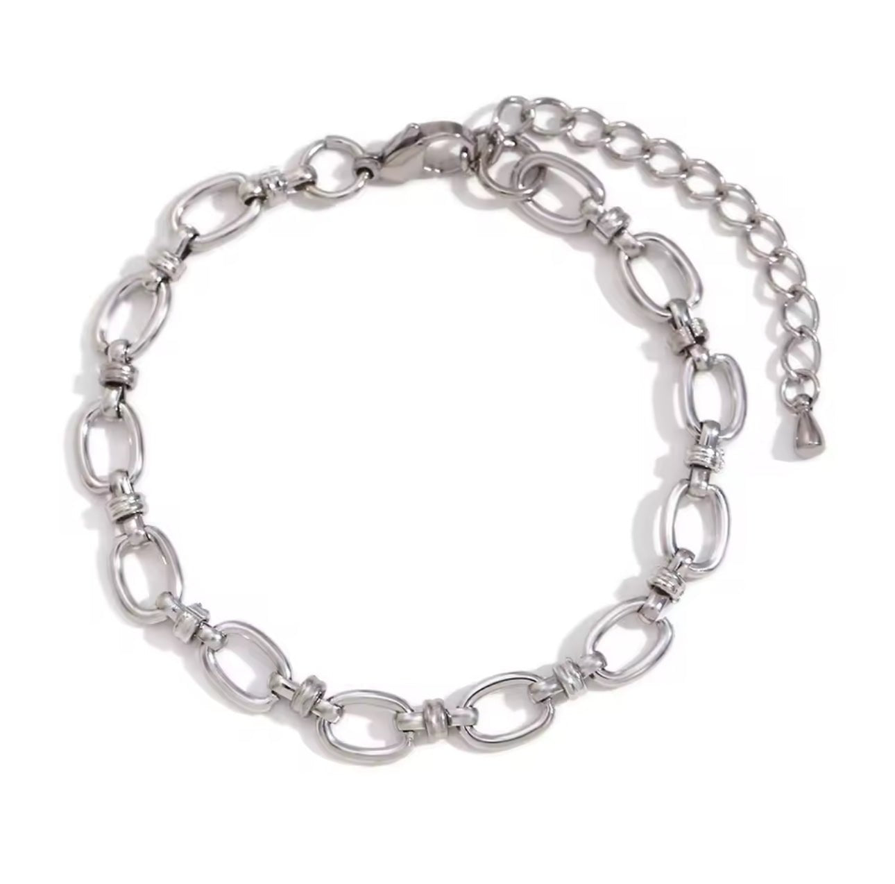 Silver Classic Link Bracelet - Luisa Luxe gold jewellery