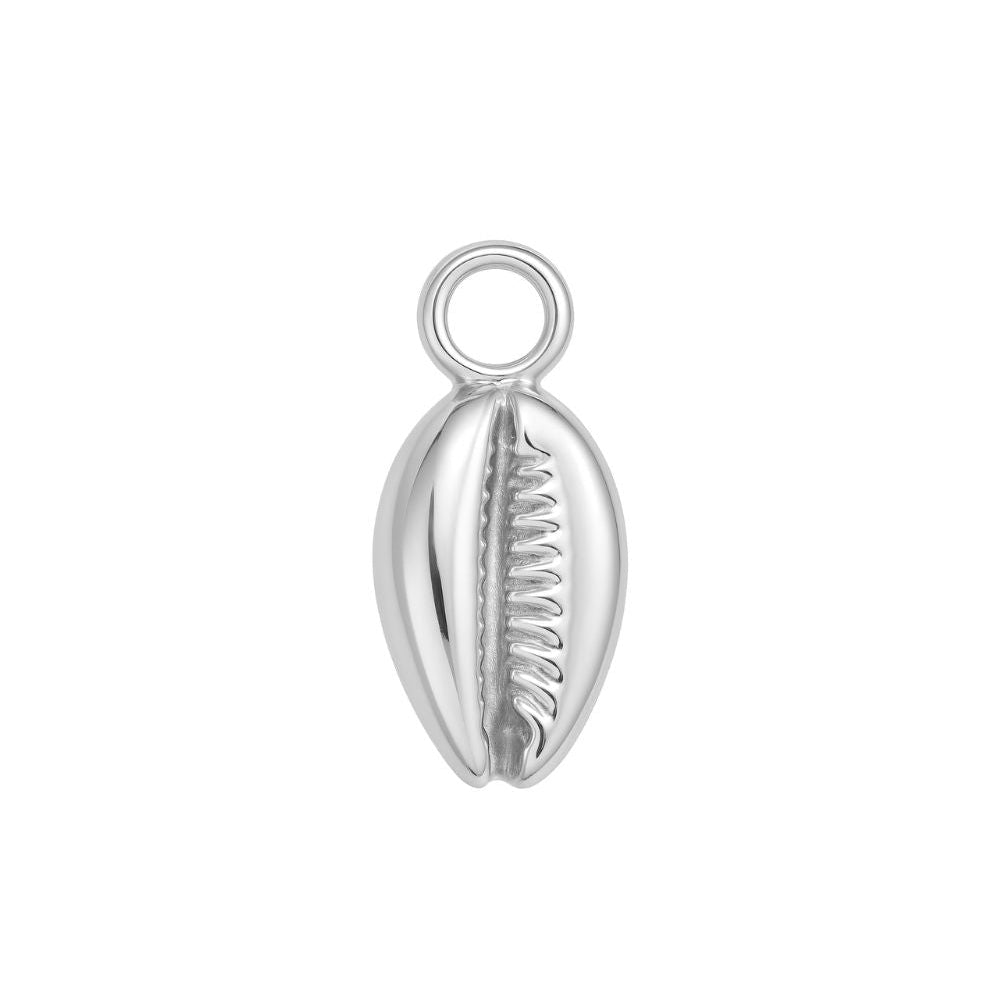 Silver Cowrie Shell Charm - Luisa Luxe gold jewellery