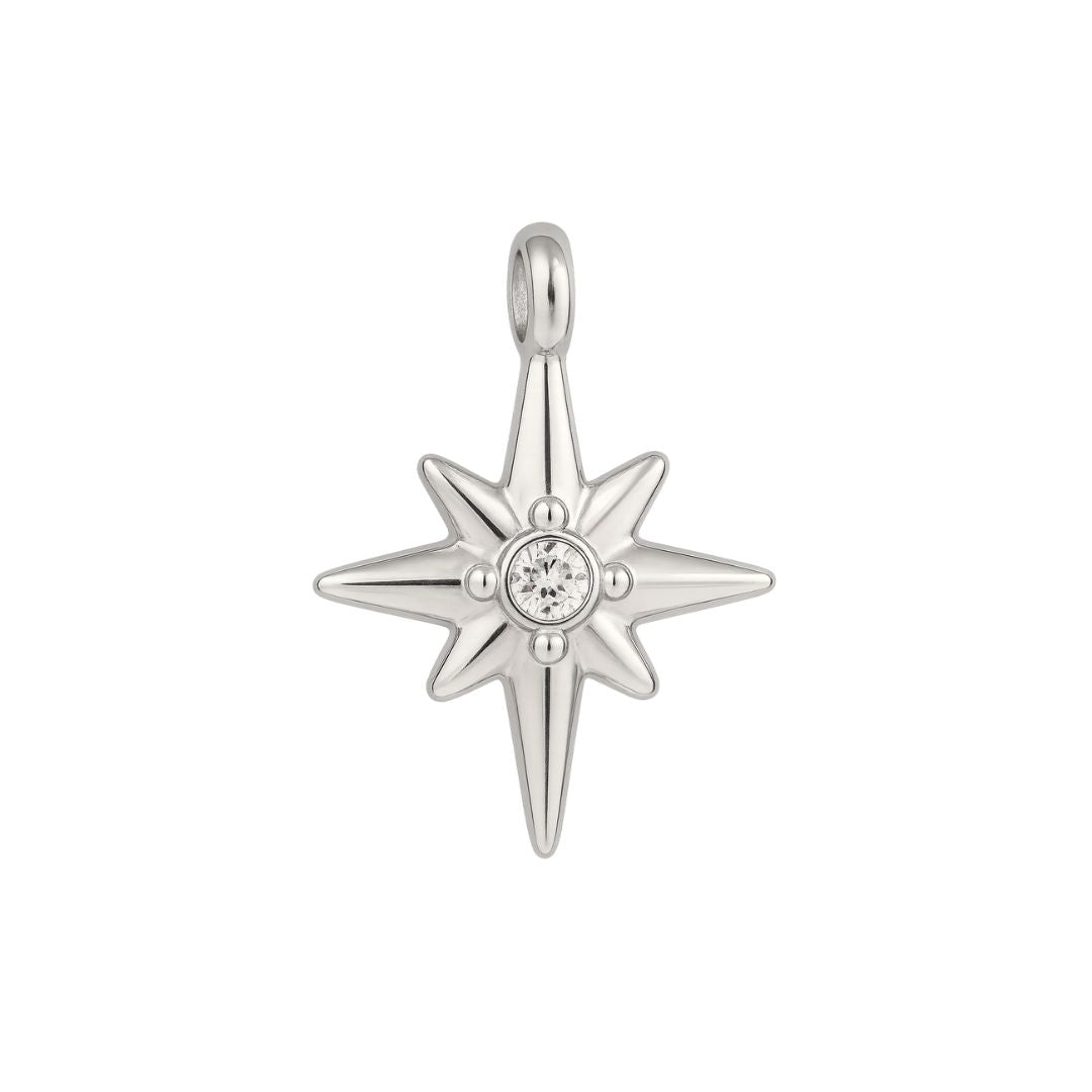Silver Twinkle Star Charm - Luisa Luxe gold jewellery