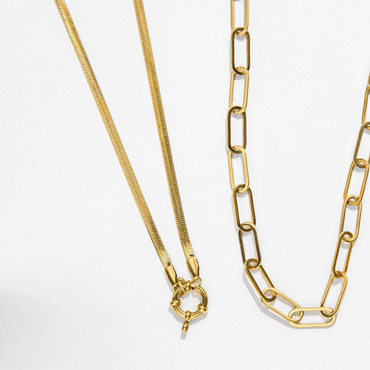 Snake Pendant Necklace - Luisa Luxe gold jewellery