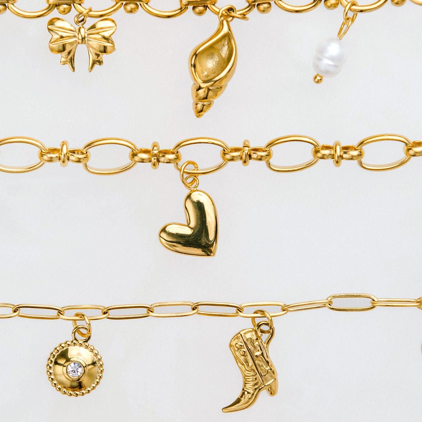 Spiral Shell Charm - Luisa Luxe gold jewellery