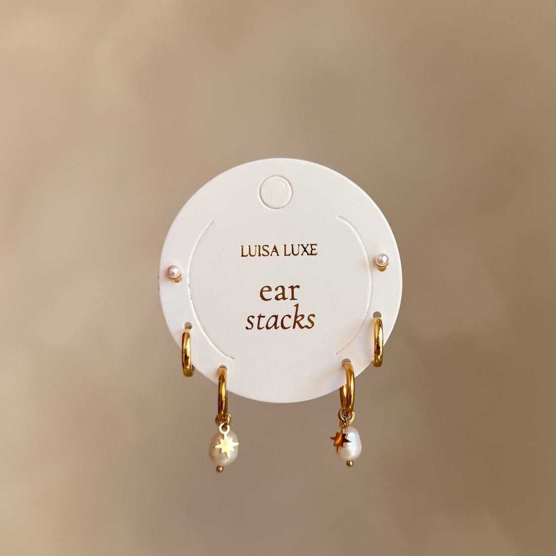 Sterla, Dolly & Pippa Earring Stack - Luisa Luxe gold jewellery