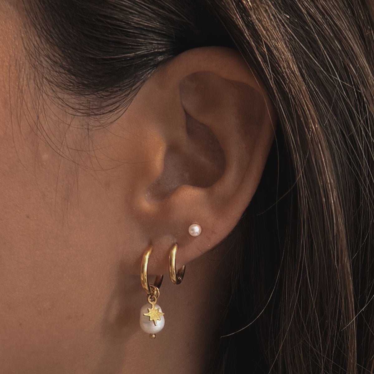 Sterla, Dolly & Pippa Earring Stack - Luisa Luxe gold jewellery