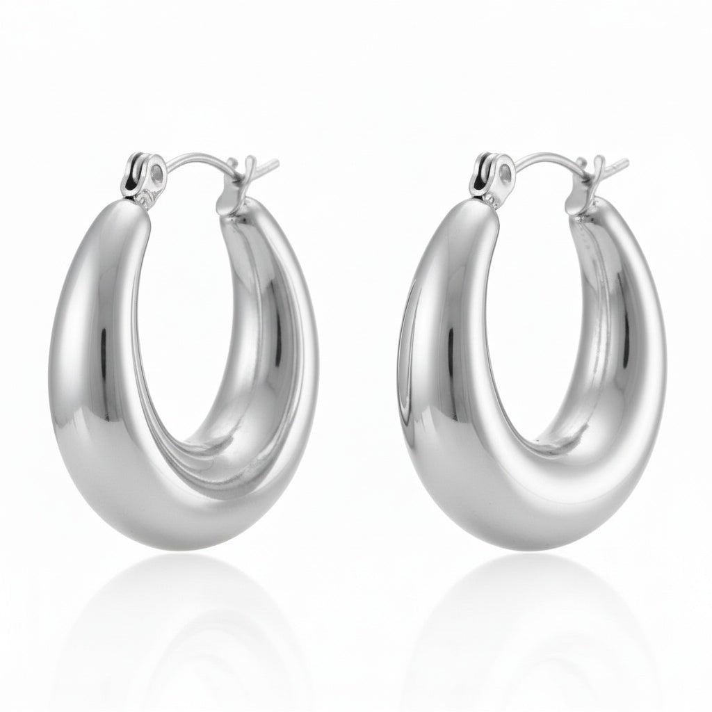 Stevie Earrings | Silver - Luisa Luxe gold jewellery