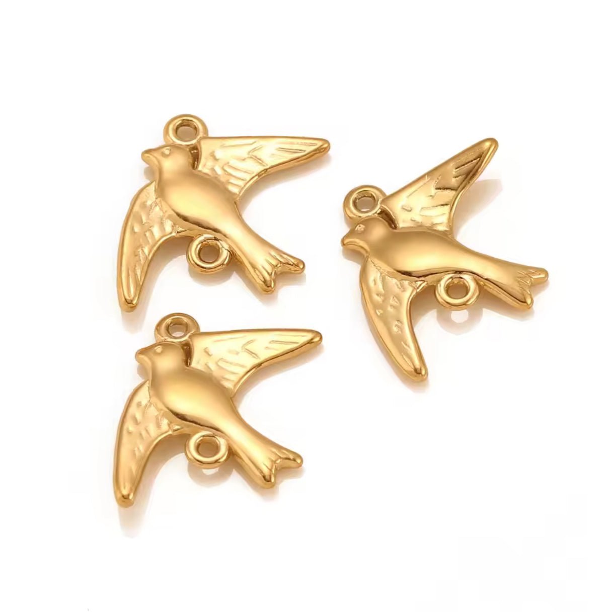 Swallow Charm - Luisa Luxe gold jewellery