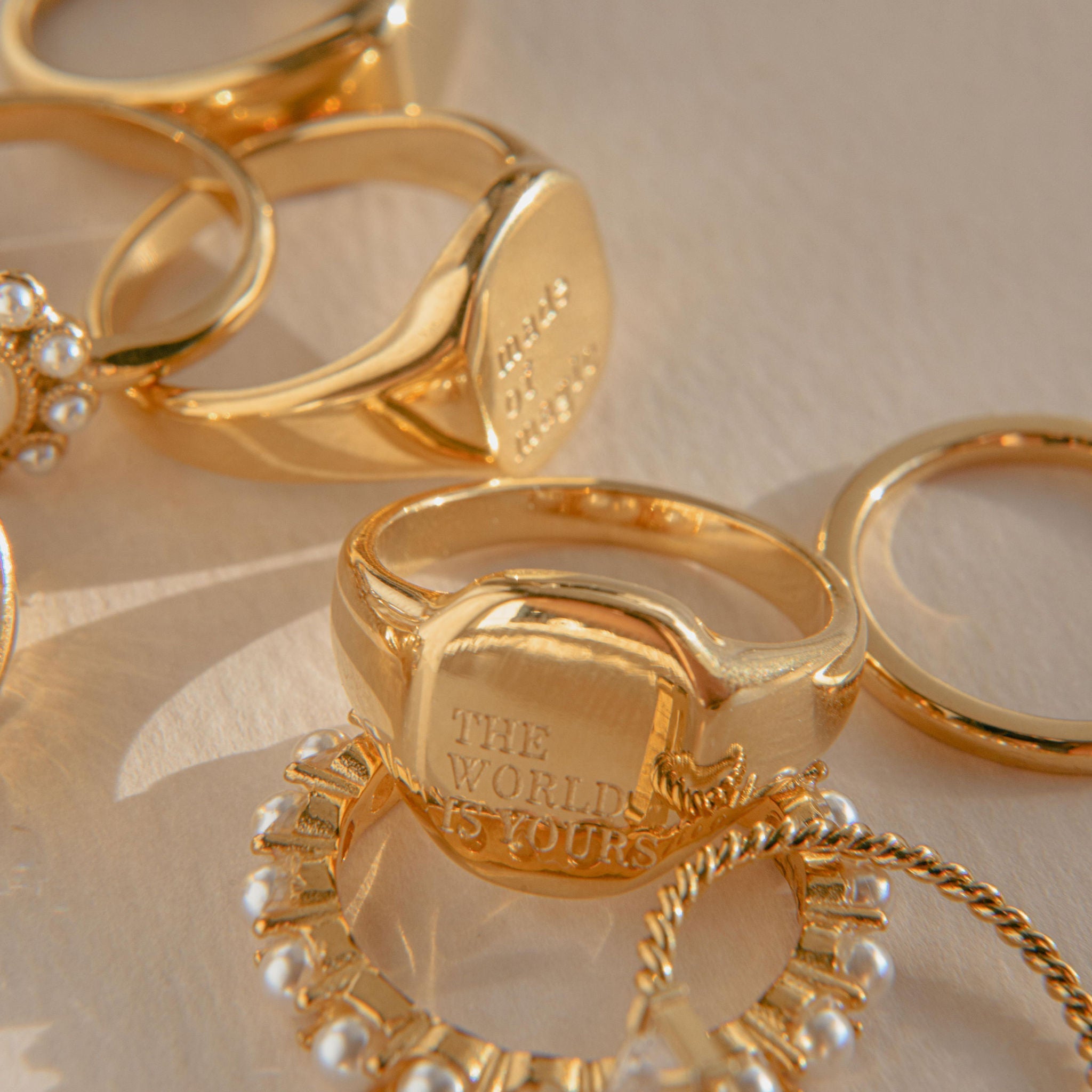 The World Is Yours Ring - Luisa Luxe gold jewellery