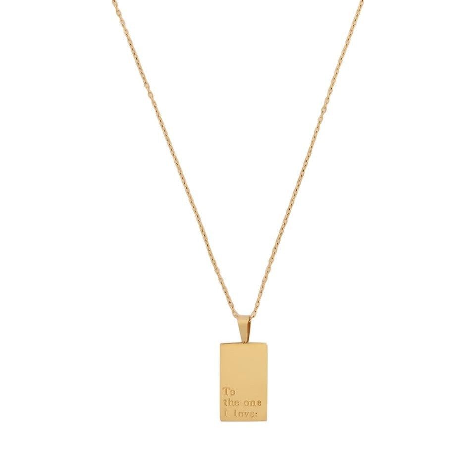 To The One I Love Necklace - Luisa Luxe gold jewellery