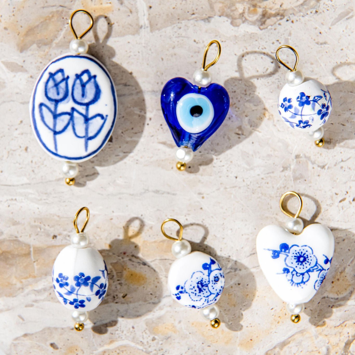 Tulip Pair Charm - Luisa Luxe gold jewellery