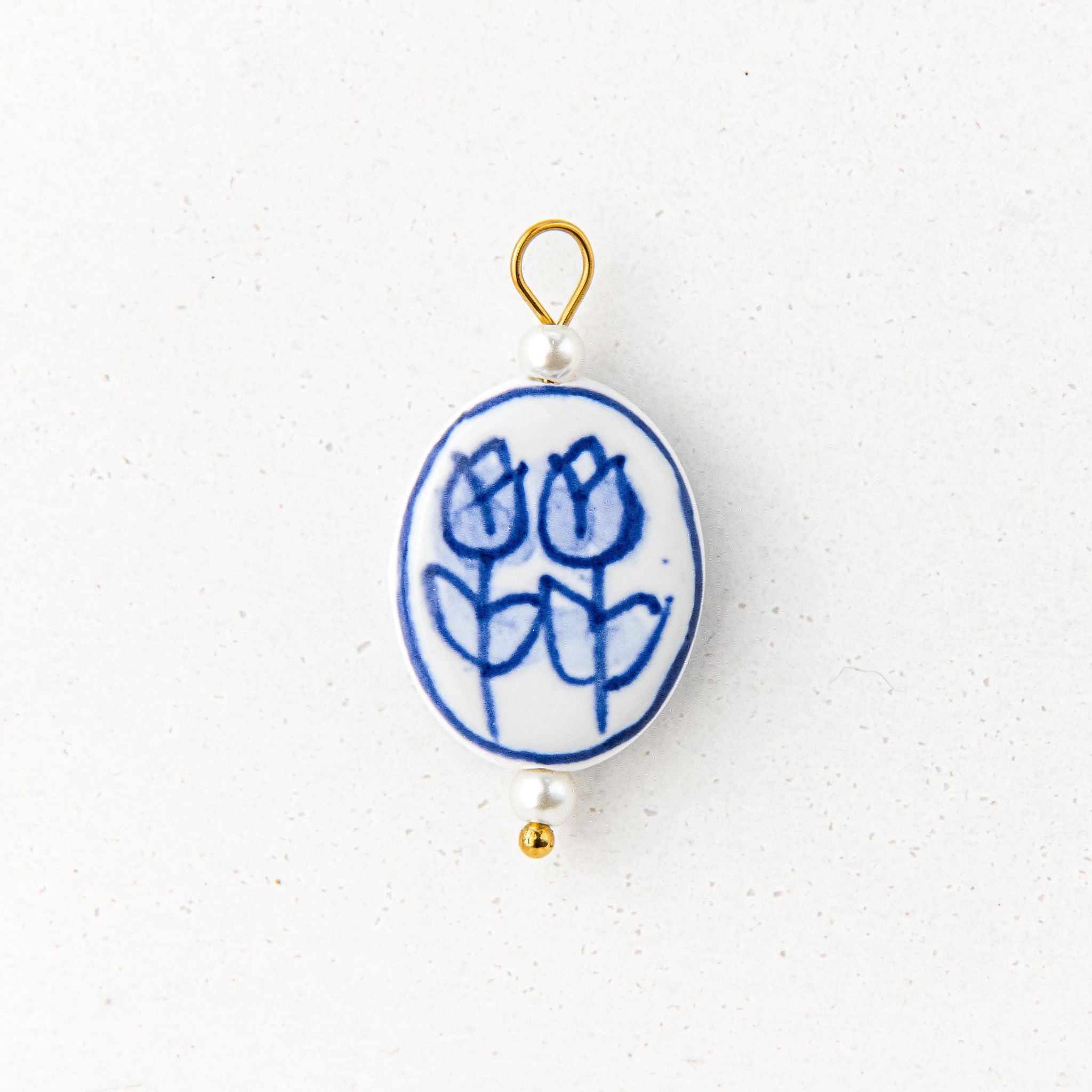 Tulip Pair Charm - Luisa Luxe gold jewellery