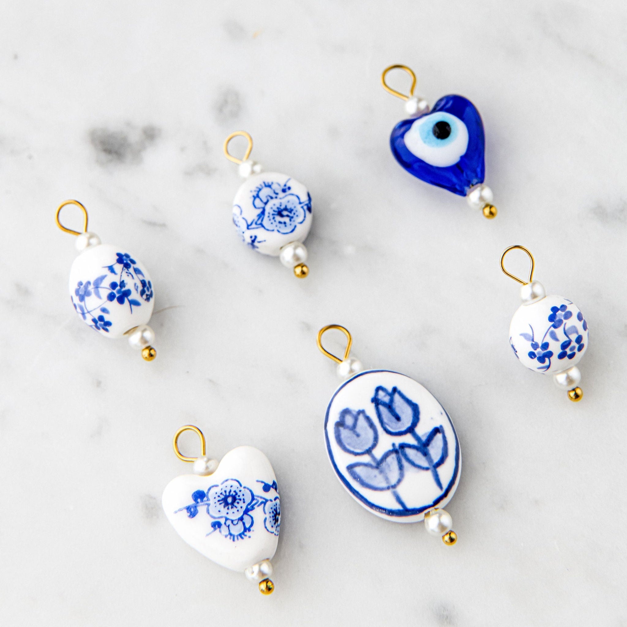 Tulip Pair Charm - Luisa Luxe gold jewellery