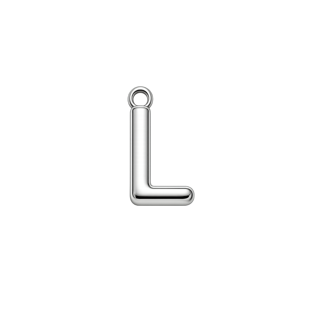 Silver Mini Initial Charm