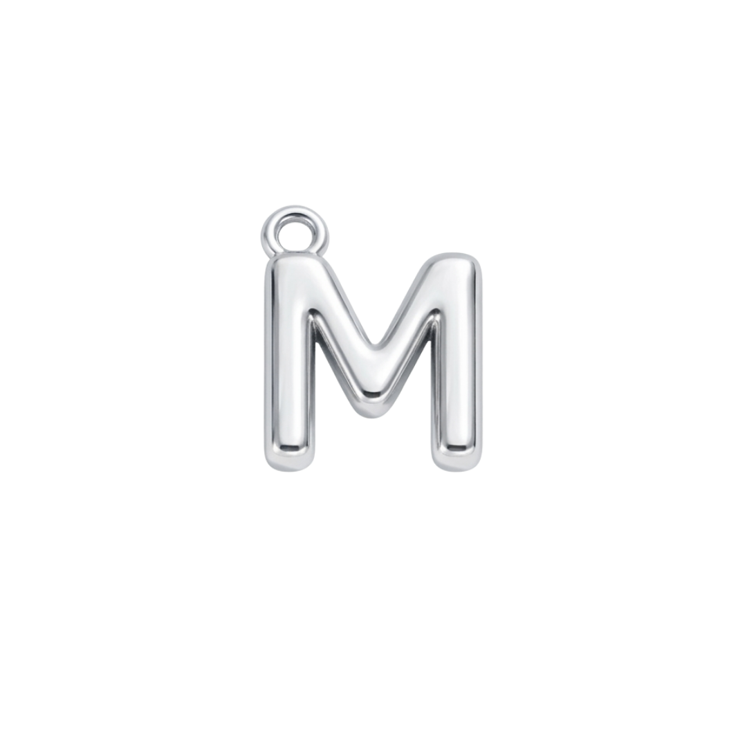 Silver Mini Initial Charm