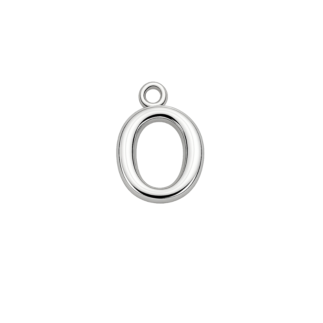 Silver Mini Initial Charm