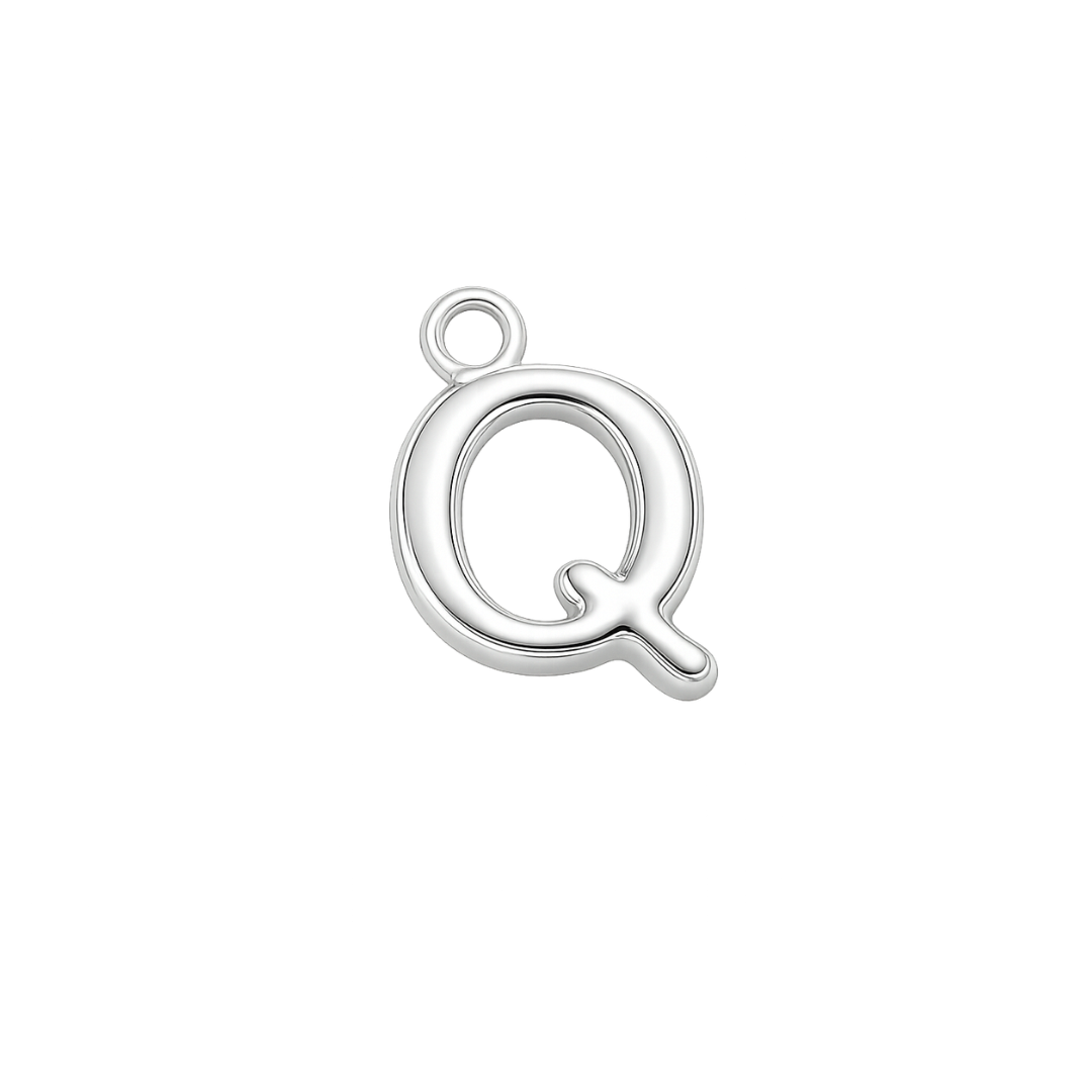Silver Mini Initial Charm