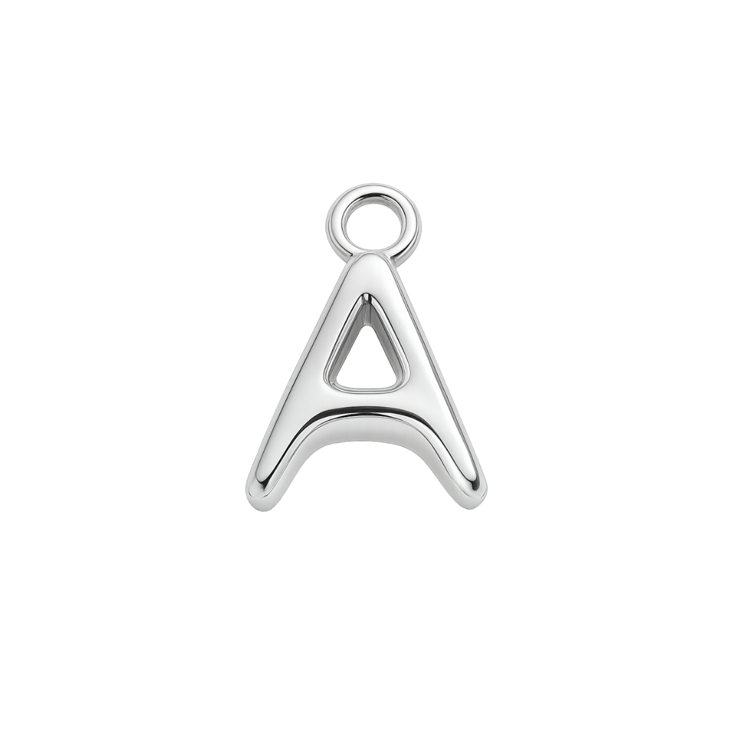Silver Mini Initial Charm
