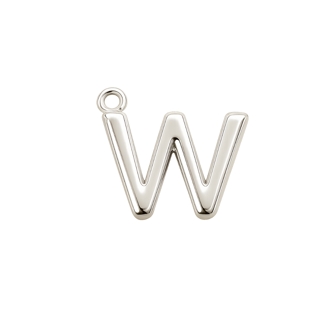Silver Mini Initial Charm