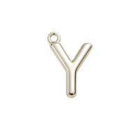 Silver Mini Initial Charm - Y
