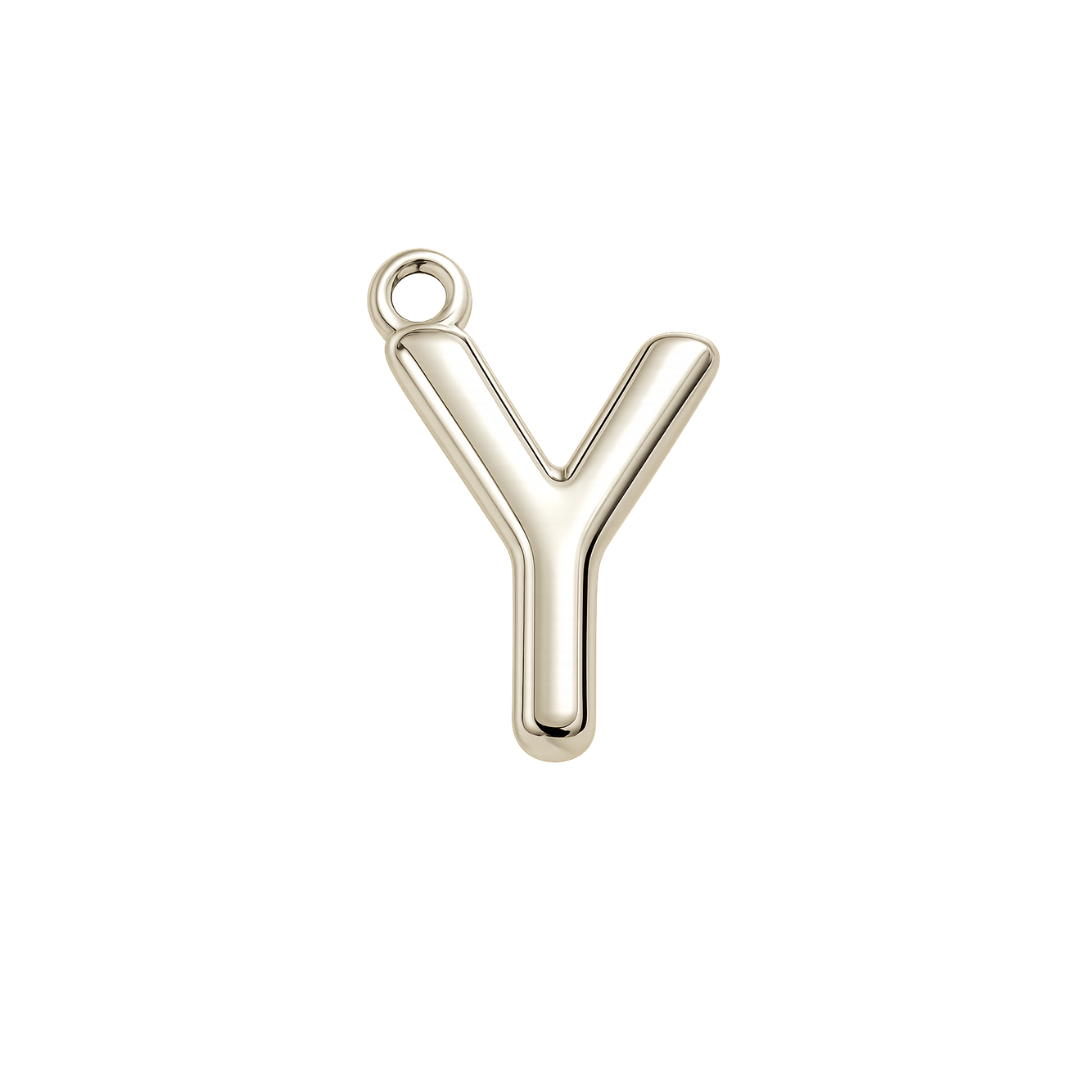 Silver Mini Initial Charm