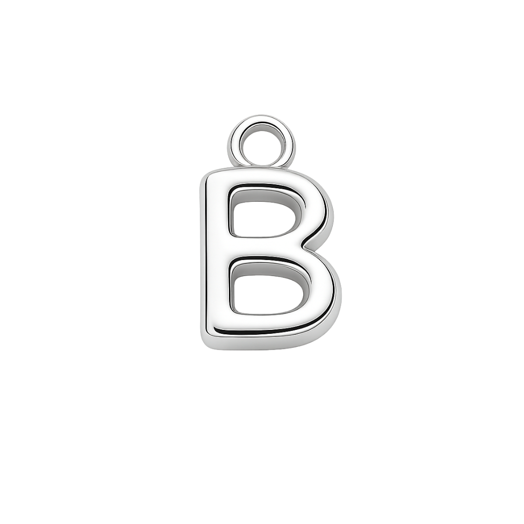 Silver Mini Initial Charm