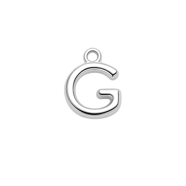 Silver Mini Initial Charm - G